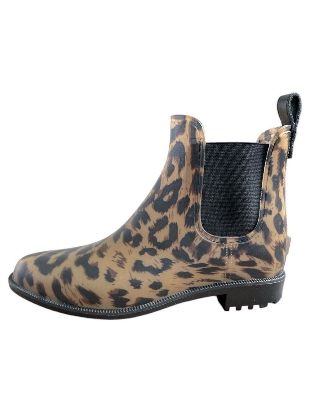 Joules Leopard Chelsea Rain Boot Size 6